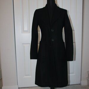 Banana Republic Wool Blend Long Coat XS Warm Like New Black